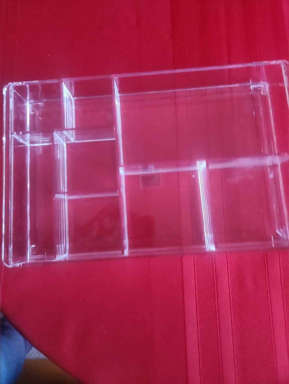 Clear Acrylic Multi-Compartment Organizer - Transparent